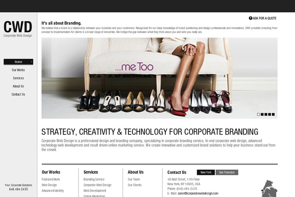 Cwd theme site design template sample