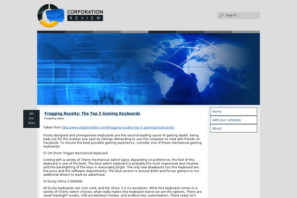 Default theme site design template sample