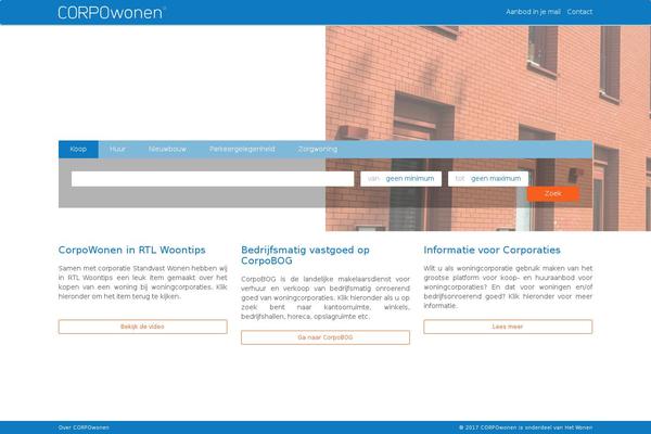 Corpo theme site design template sample