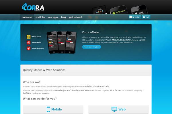 Mirage theme site design template sample