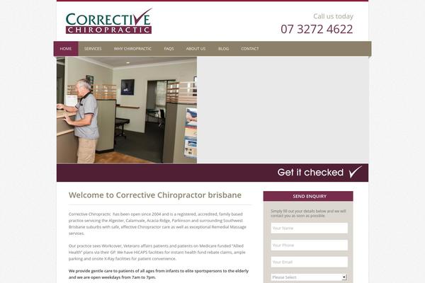 Chiro theme site design template sample