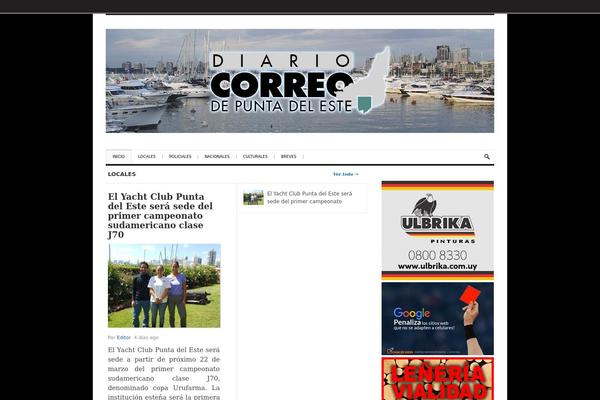 Newspaper theme site design template sample