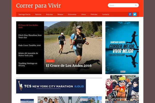 Gazeti theme site design template sample