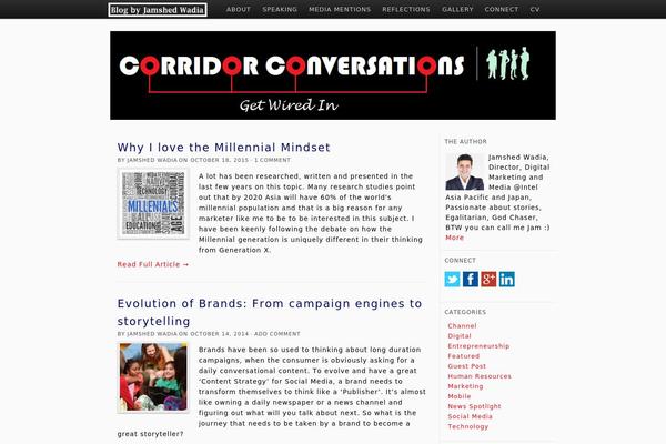 PageLines theme site design template sample