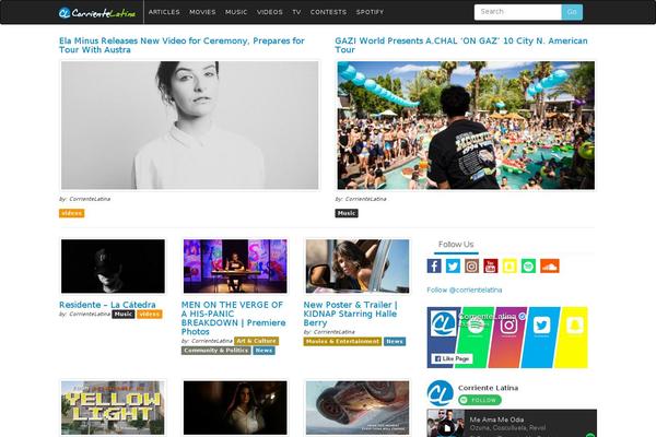 corrientelatina.com site used Corrientelatina2