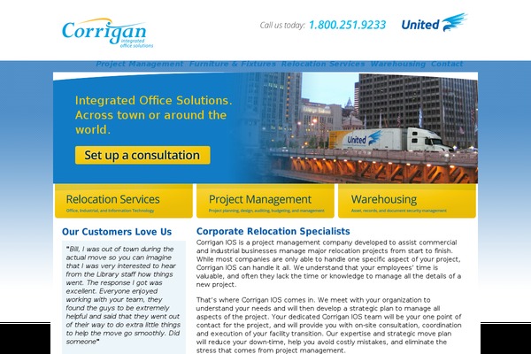 corrigan-master theme websites examples