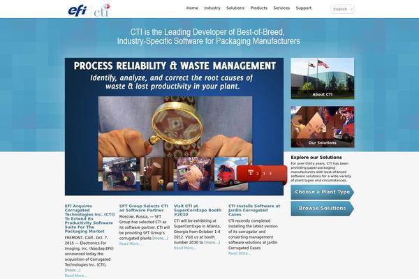 Cti theme site design template sample