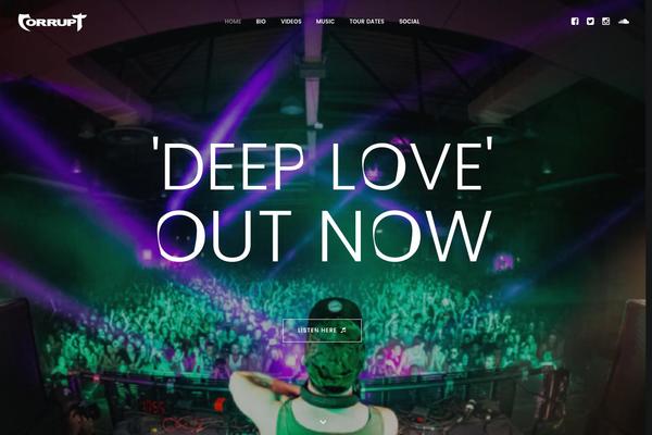 Lush theme site design template sample