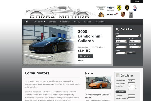 Automotive theme site design template sample