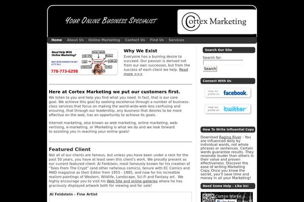 Smallbiz theme site design template sample