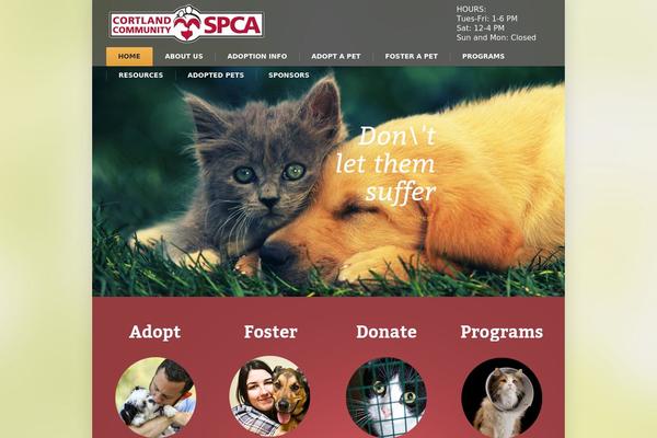 Pet-rescue theme site design template sample