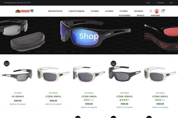 corvetteeyewear.com site used Bigcart