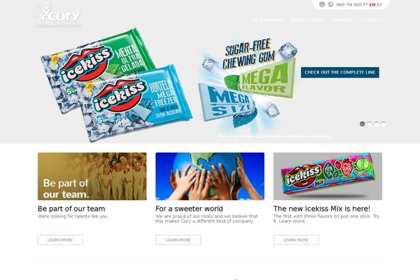Cory theme site design template sample