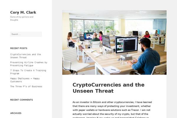 Twenty Fifteen theme site design template sample