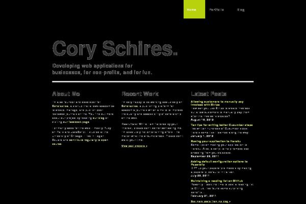 coryschires.com site used Cs-simple