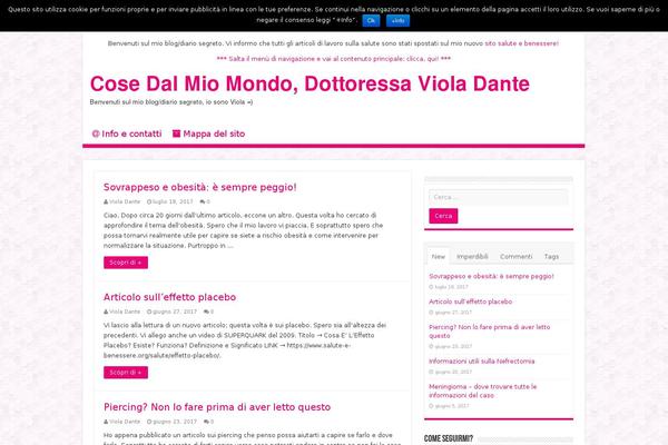 Sahifa Child theme site design template sample
