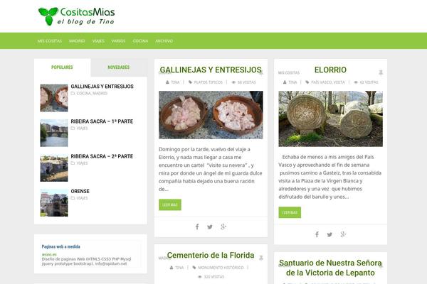 UBlog theme site design template sample