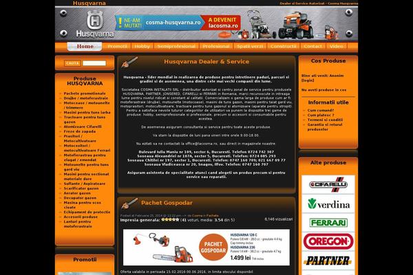 husqvarna theme websites examples