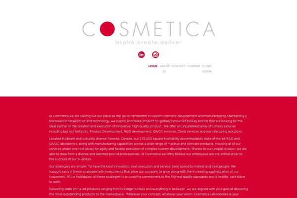 cosmeticalabs.com site used Cosmetica