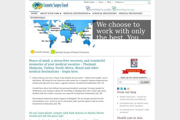 cosmeticsurgerytravel.com site used Bhavana