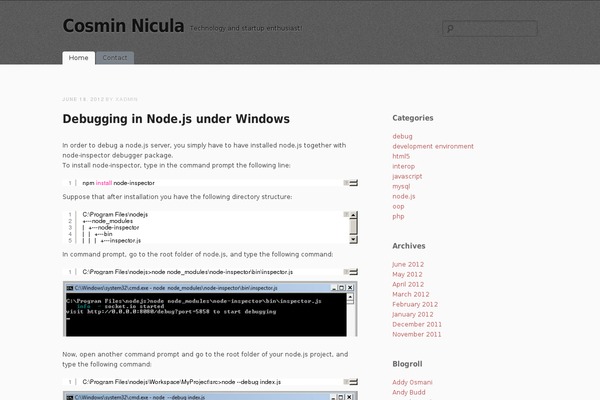 WordPress website example screenshot