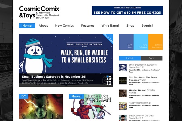 Gonzo theme site design template sample