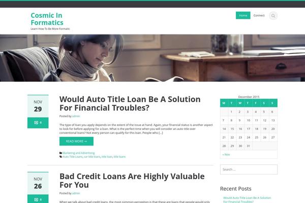 Ascent theme site design template sample