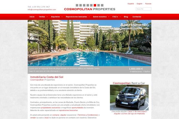 Cosmopolitan theme site design template sample