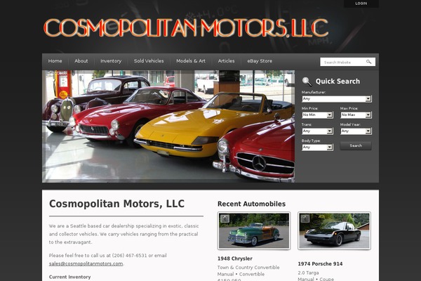 Automotive theme site design template sample
