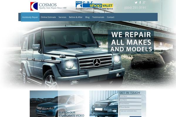 Cosmos theme site design template sample