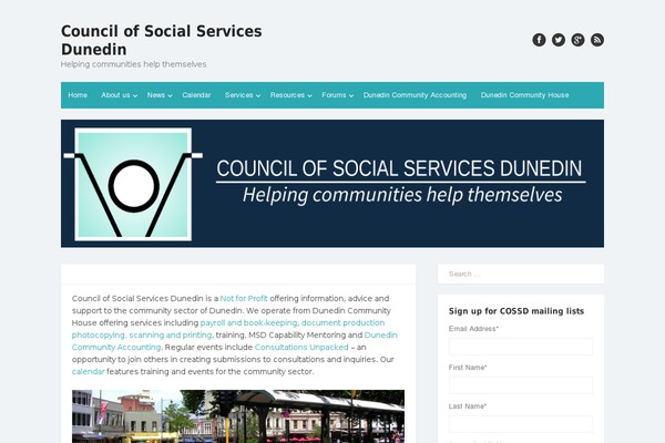 The Box theme site design template sample