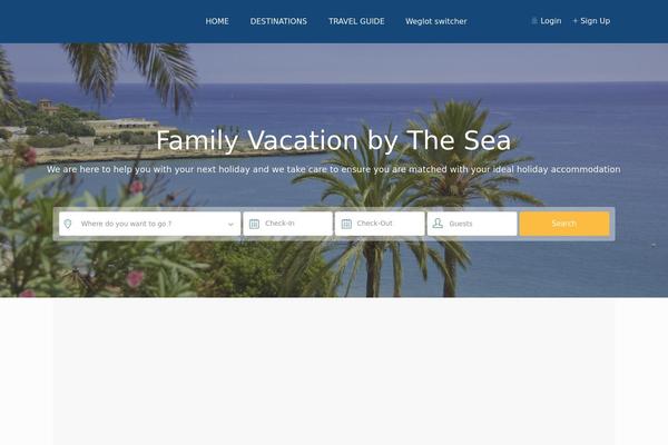 Site using Rentals-gutenberg plugin
