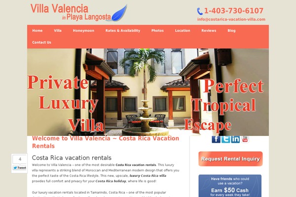 Villa theme site design template sample