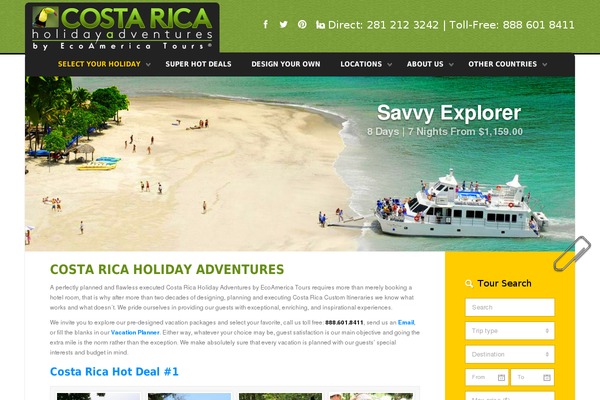 Tour Operator theme site design template sample