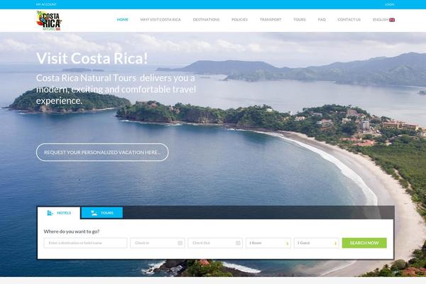 Travelo theme site design template sample