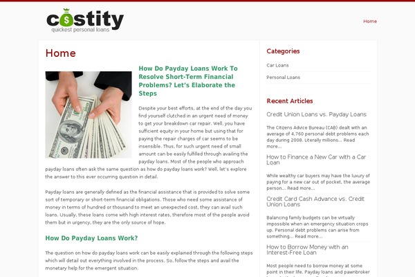 Radius theme site design template sample