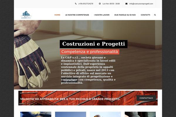Constructo theme site design template sample