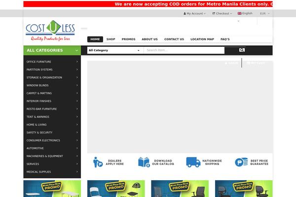 costuless.com.ph site used Sw_maxshop-child-theme