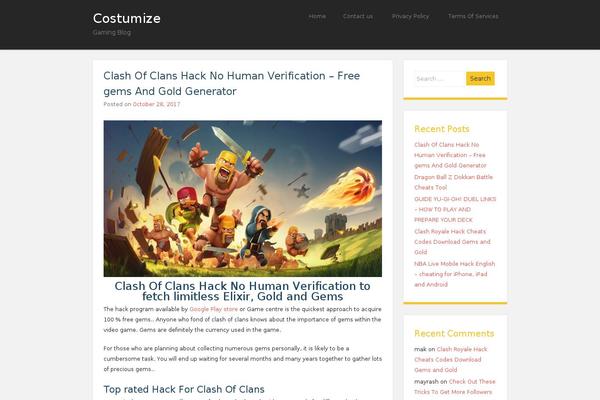 RestImpo theme site design template sample