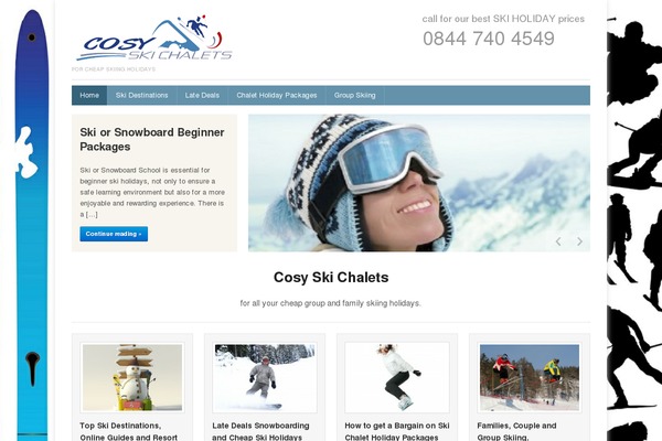 Discovery theme site design template sample