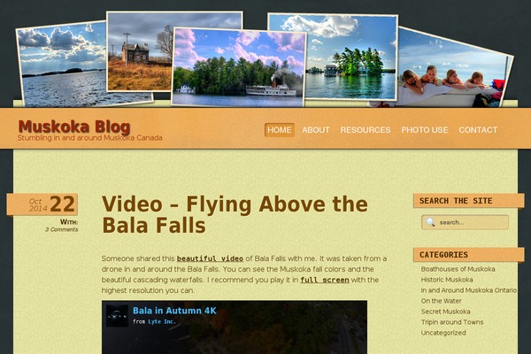 cottageblog.ca site used Muskoka