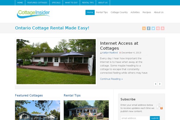 cottageinsider.com site used WP-Brilliance 1.02