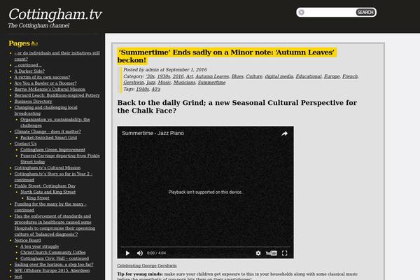 cottingham.tv site used Drochilli