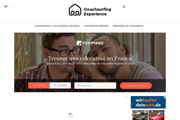 The Voux theme site design template sample