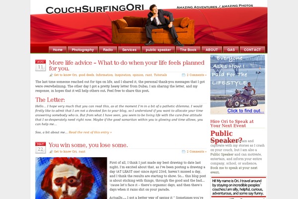 couchsurfingori.com site used Glossyblue