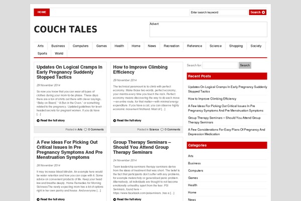 Gazette theme site design template sample