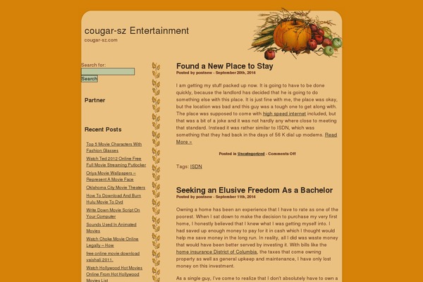 Harvest theme site design template sample