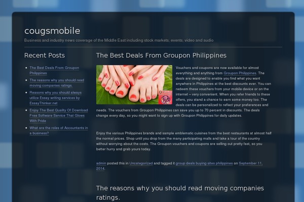 cougsmobile.com site used Themage