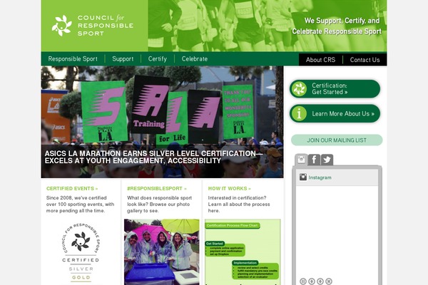 councilforresponsiblesport.org site used Crs