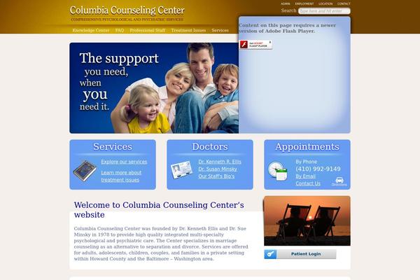 Columbia theme site design template sample